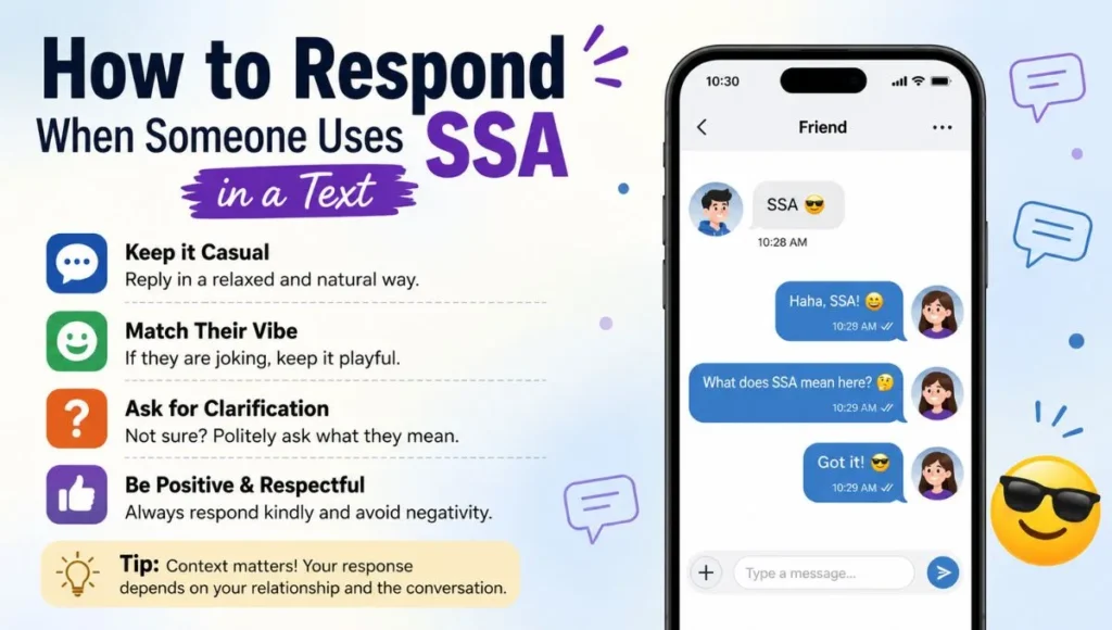 How to Respond When Someone Uses SSA in a Text