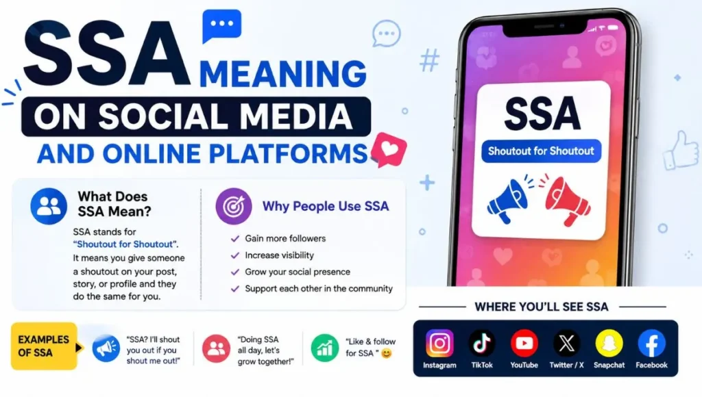 SSA Meaning on Social Media and Online Platforms