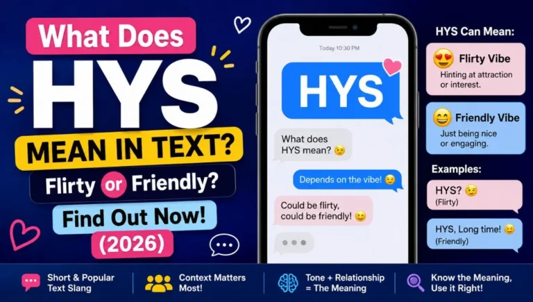 What Does HYS Mean in Text? Flirty or Friendly? Find Out Now! (2026)