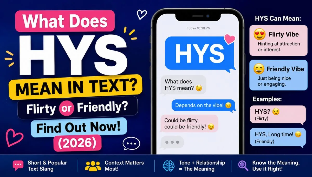 What Does HYS Mean in Text? Flirty or Friendly? Find Out Now! (2026)