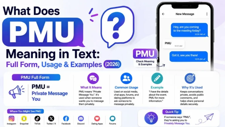 What Does PMU Meaning in Text: Full Form, Usage & Examples (2026)